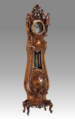 Grandfather Clock 531 walnut 2angels